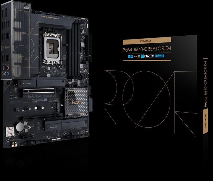 Productafbeelding ASUS PROART B660-CREATOR D4 (LGA 1700, Intel B660, ATX)