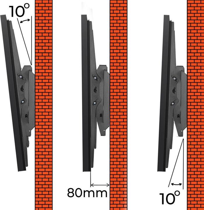 Produktbild Maclean Halterung für TV max. VESA 900x600 60-120 120kg schwarz MC-750N (Wand, 120 kg, 60" - 120")