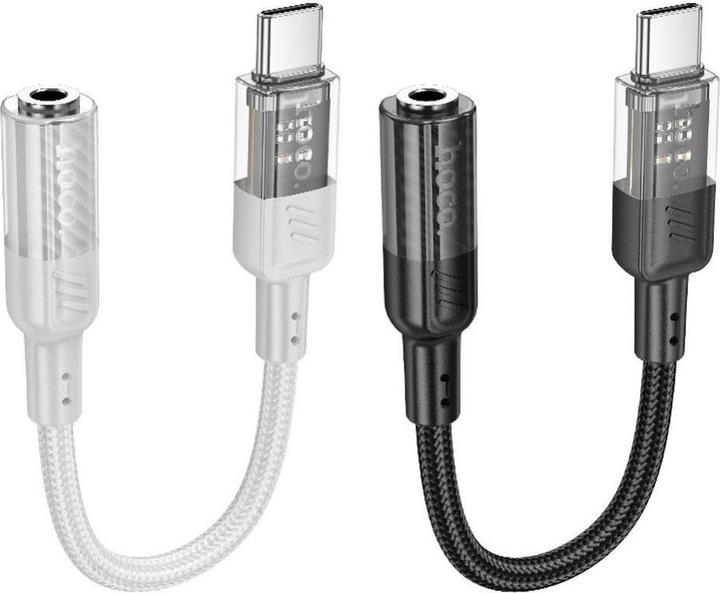 Productafbeelding Hoco USB-C naar 3,5 mm LS37, grijs (USB Type C, 3,5 mm aansluiting)