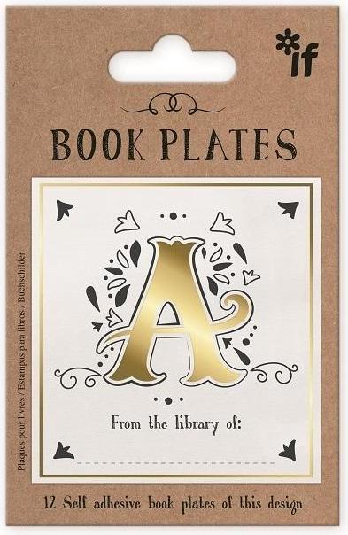 IF Exlibris - Satz Aufkleber - Buchstabe A