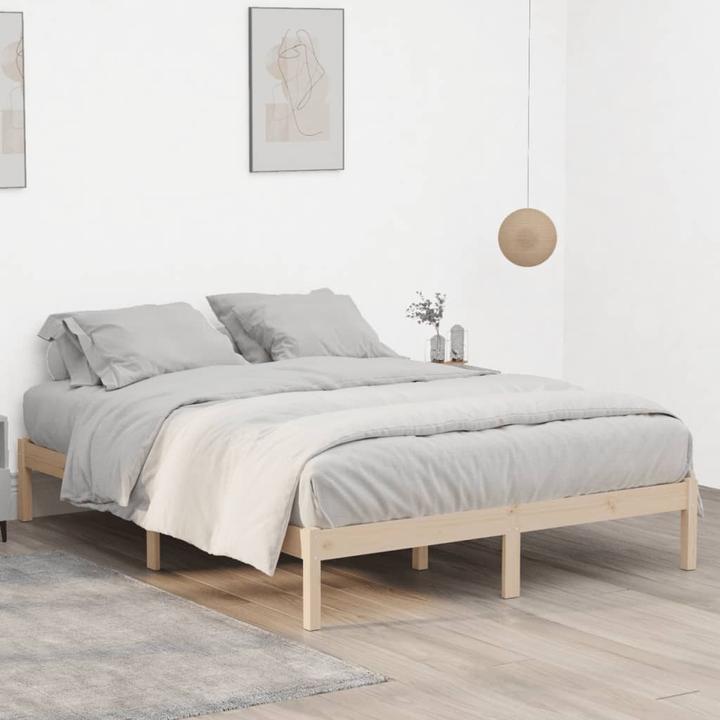 Actual product image vidaXL Bett ohne Matratze Kiefer (193 x 203 cm)