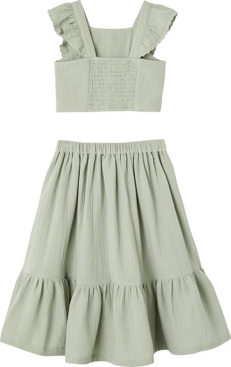 Actual product image Vertbaudet Festliches Mädchen-Set: Blusentop & Volantrock aus Musselin (92)