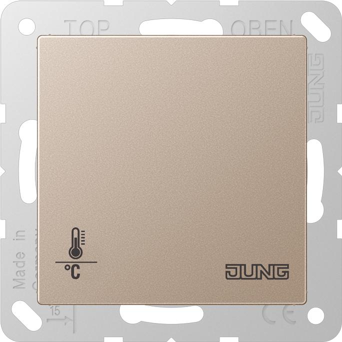 Actual product image JUNG Room thermostat UP A KNX champ glz A2178ORTSCH