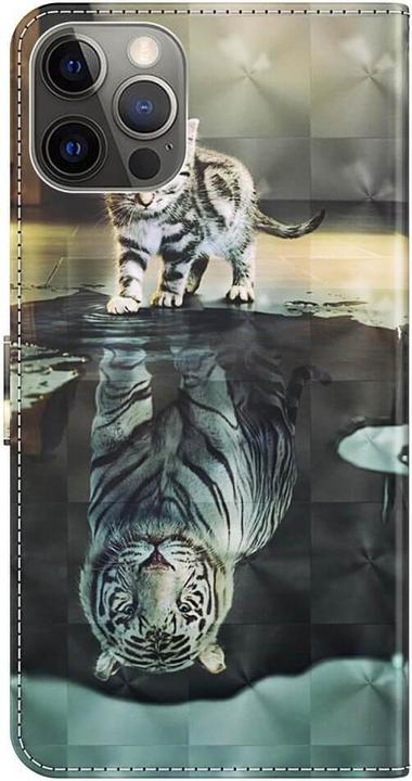 Produktbild Cover-Discount iPhone 15 Pro Max - Etui Glitzer Effekt Katze (Apple iPhone 15 Pro Max)