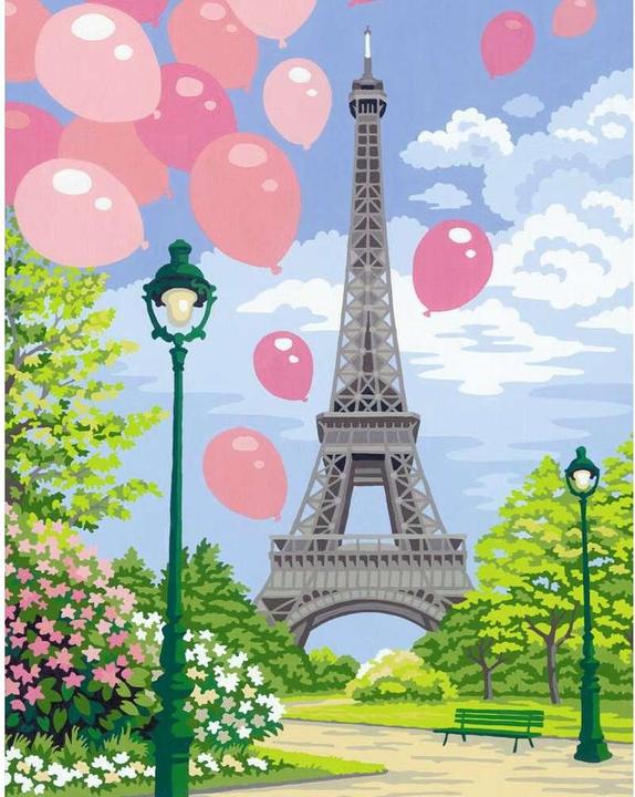 Actual product image Ravensburger Painting by numbers- Spring in Paris