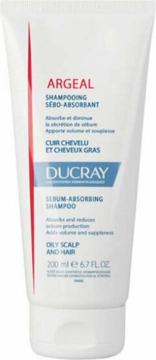 Actual product image Ducray ARGEAL sebum-absorbing shampoo oily scalp&hair 200 ml (200 ml, Liquid shampoo)