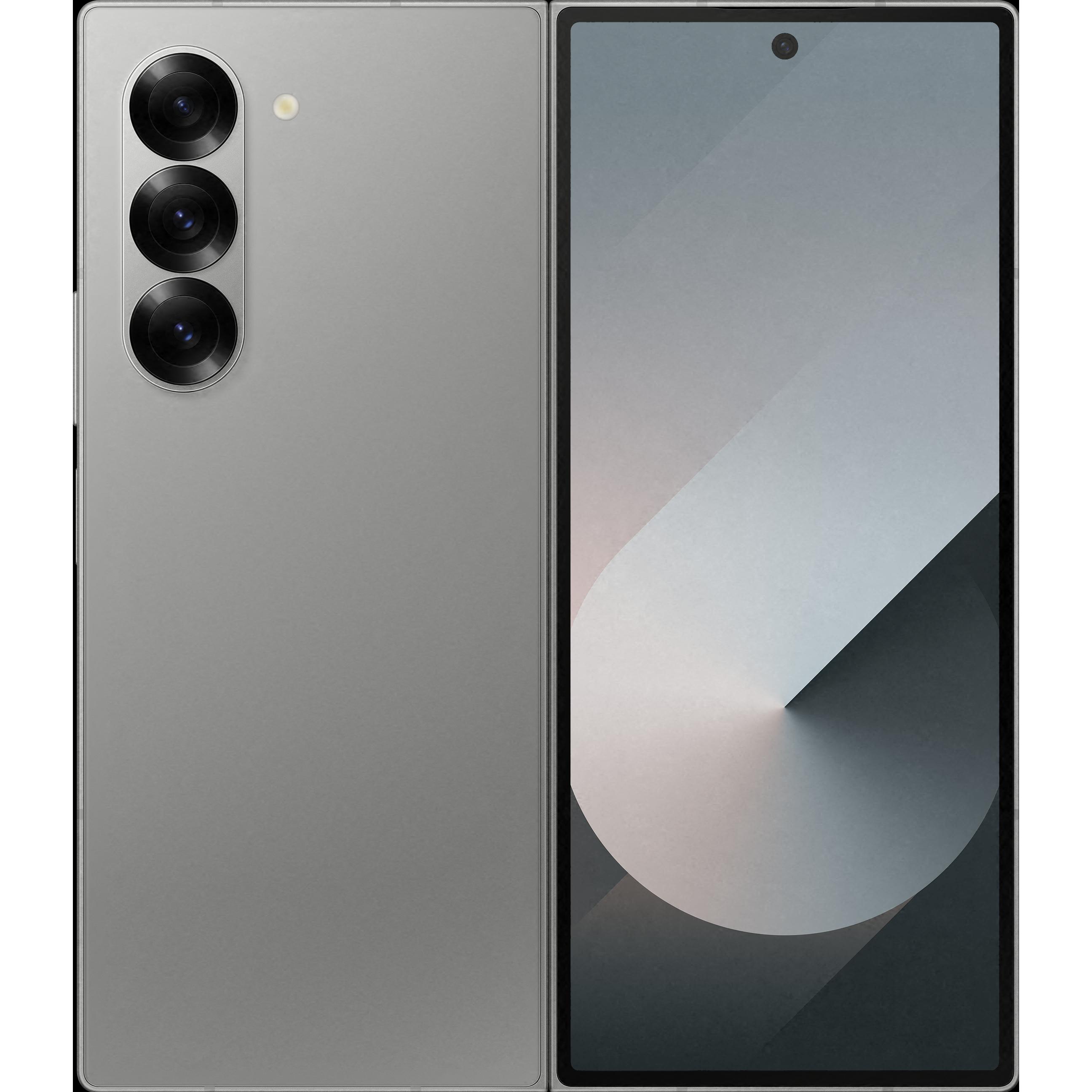 Samsung Galaxy Z Fold6 (512 GB, Silver Shadow, 7.60", SIM + eSIM, 50 Mpx, 5G), Smartphone, Silber