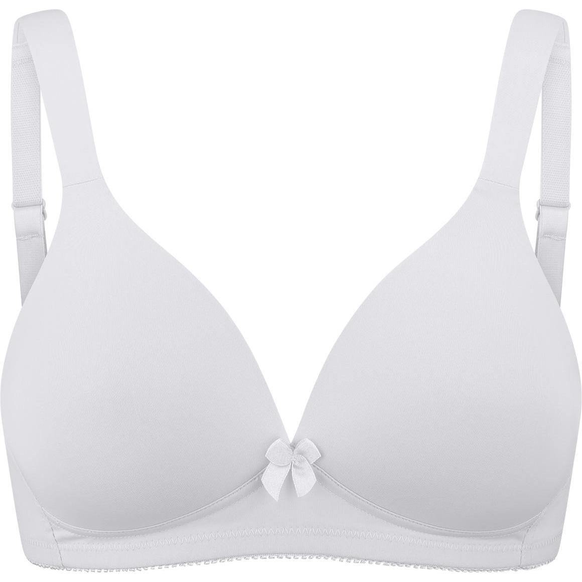 Naturana, BH, Basic Schalen-BH ohne Bügel, Weiss, (80 A, Einzelpack)