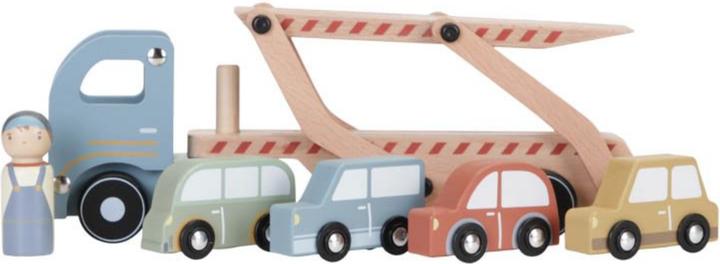 Actual product image Little Dutch Wood car transporter
