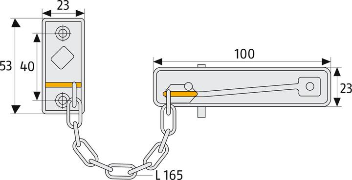 Produktbild Abus Türsperrkette SB