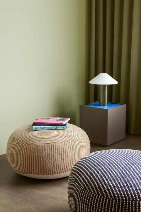 Image du produit Hübsch Mochi Pouf Sable/Multi