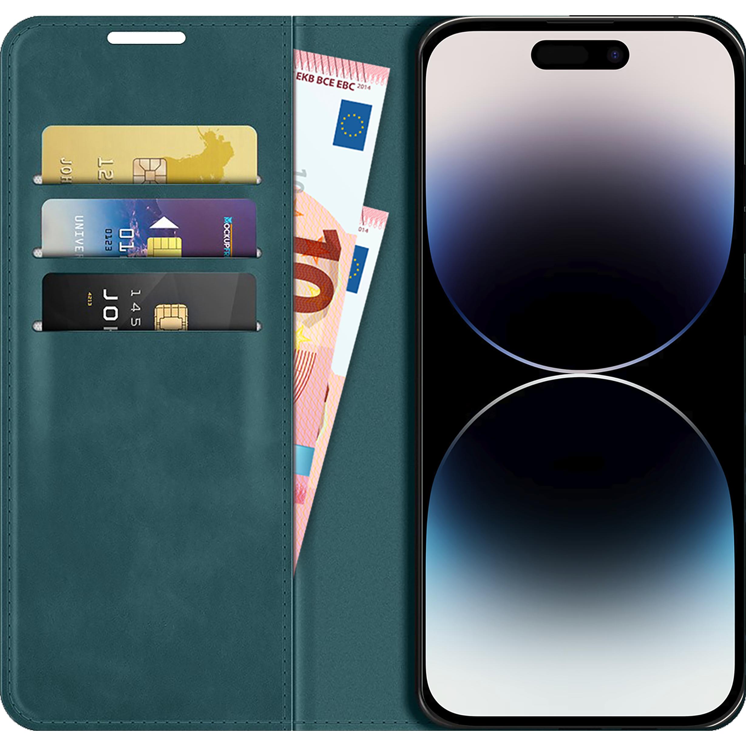 Thumbnail - Cazy Book Case Kompatibel mit iPhone 14 Pro - Hülle klappbar Magnetisch Kunstleder - (Apple iPhone 14 Pro), Smartphone H...