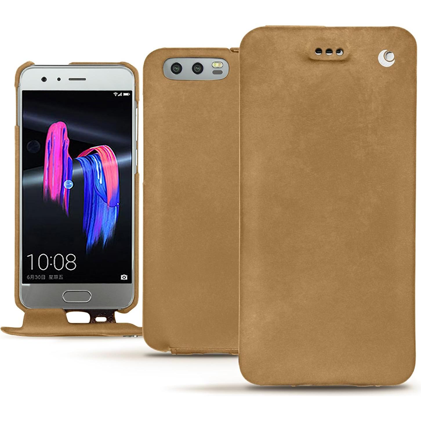 Thumbnail - Noreve Lederschutzhülle vertikal (Honor 9), Smartphone Hülle, Braun