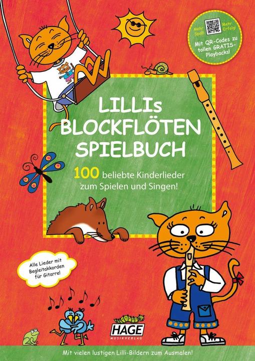 Produktbild Lillis Blockflöten Spielbuch mit Qr-Code Zum Download (Deutsch, HAGE Musikverlag GmbH & Co. KG, Helmut Hage, 2015)