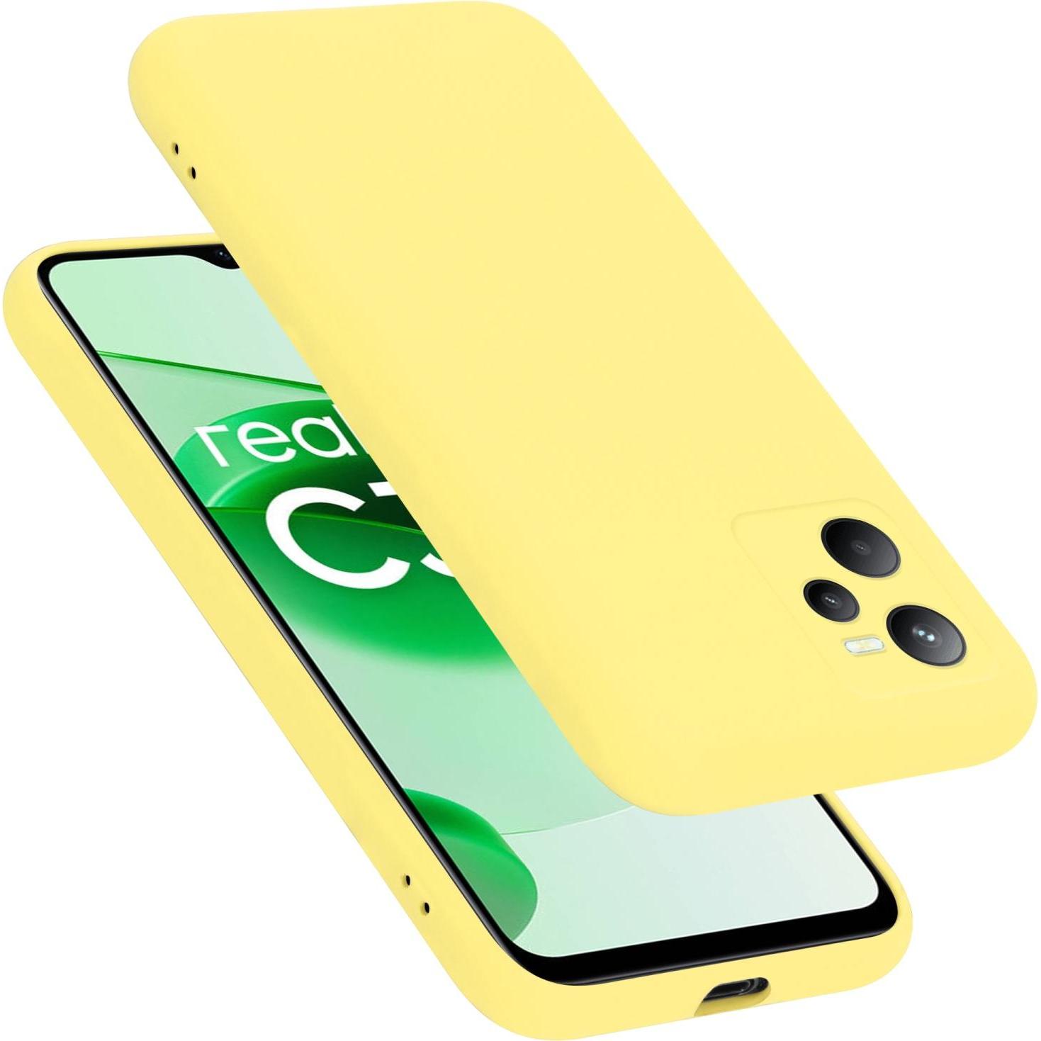 Cadorabo TPU Liquid Silicone Case Hülle für Realme C35 / Narzo 50A PRIME (Realme Narzo 50A Prime, Realme C35), Smartphon...