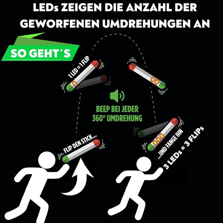 Actual product image Stickflip - ChuckaRubba Flip, Catch, Levelup - Wurfspielzeug