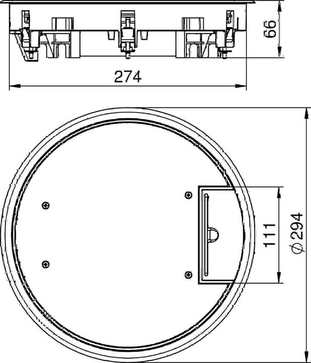 Actual product image OBO Bettermann OBO GESR7/10U9011 appliance insert graphite-sw (Various)
