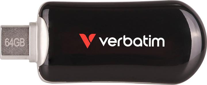 Produktbild Verbatim STICK 64GB Plectra Black USB-C Flash Drive 30224 (64 GB, USB-C)