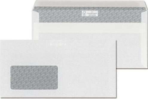 ÖKI Briefumschläge DIN lang mit Fenster weiss selbstklebend 1.000 St. (220 x 110 mm, 1000 x)