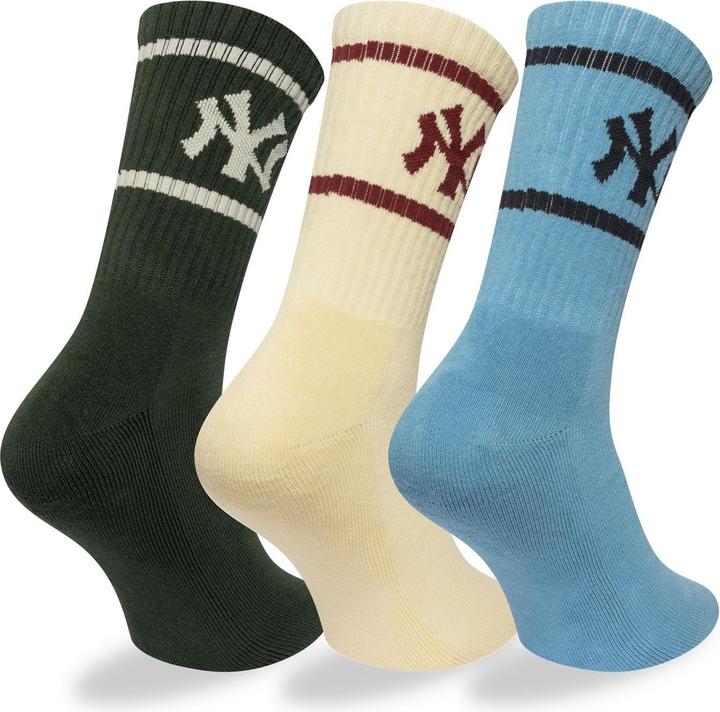 Immagine prodotto New Era Unisex Socken - New York Yankees 3er Pack - 35-38 (confezione da 3, 35 - 38)