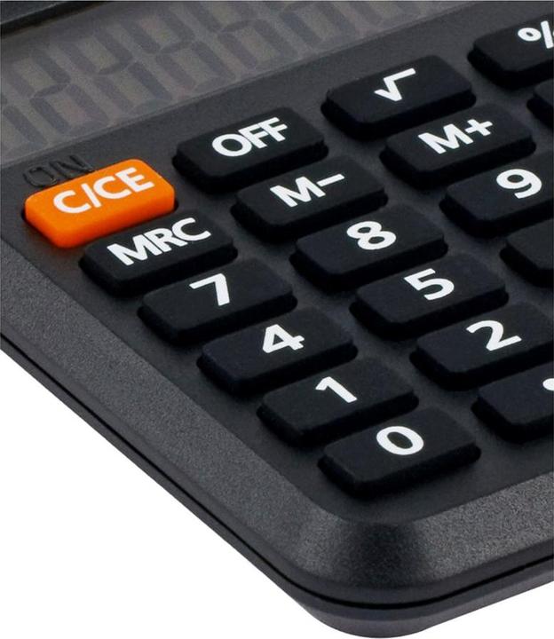 Actual product image Eleven Smart device pocket calculator LC110NR black (Battery operated, Solar panel)