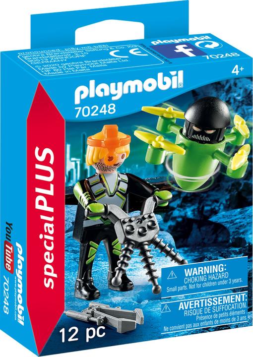 Produktbild Playmobil Agent mit Drohne (70248, Playmobil Special Plus)
