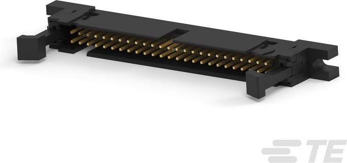 Produktbild TE Connectivity Ribbon cable conn.male 50way,2.54mm,blk