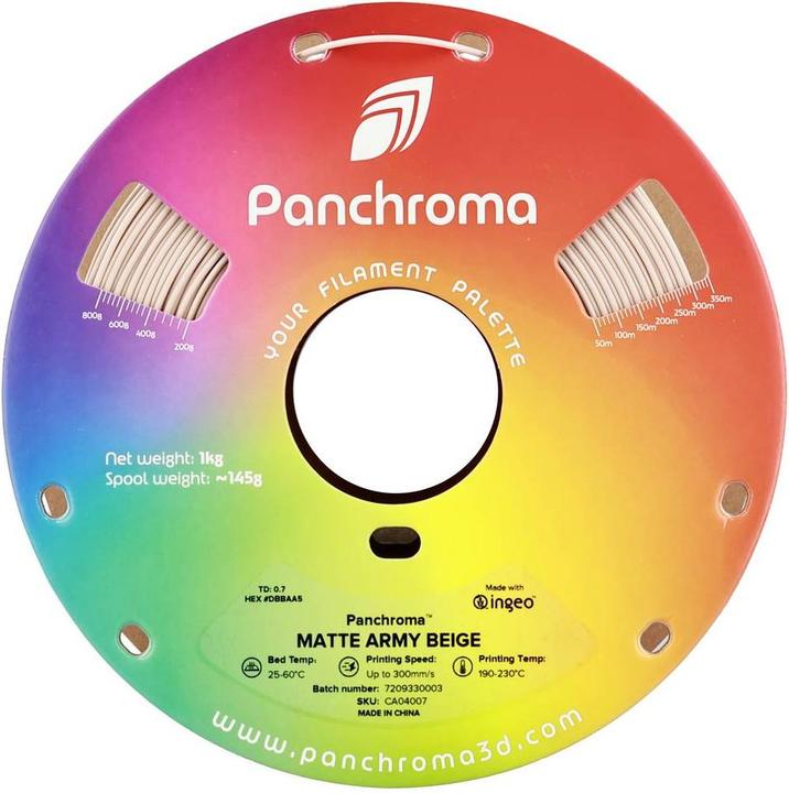 Produktbild Polymaker Panchroma™ PLA Matte Army (PLA, 1.75 mm, 1000 g)