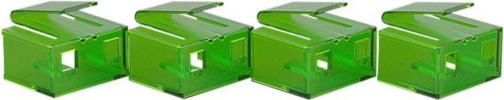 Actual product image Lindy RJ45 Port Blockers x 20 Green