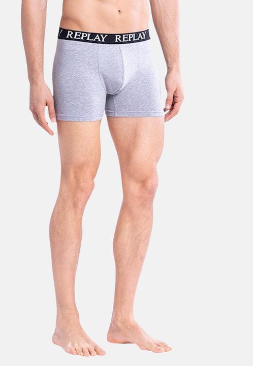 Immagine prodotto Replay Trunk BOXER Style 01/C Basic Cuff Logo im 3er Pack (M, confezione da 3)