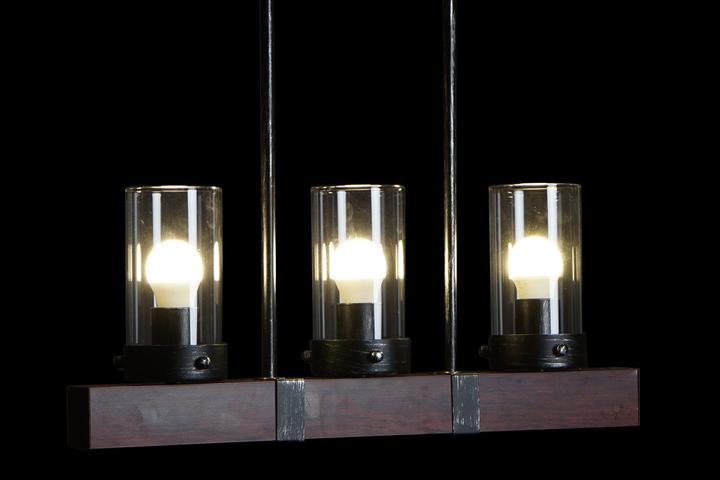 Immagine prodotto DKD Home Decor Lampada da soffitto Crystal Black Brown Aluminium (50 x 8 x 21 cm)