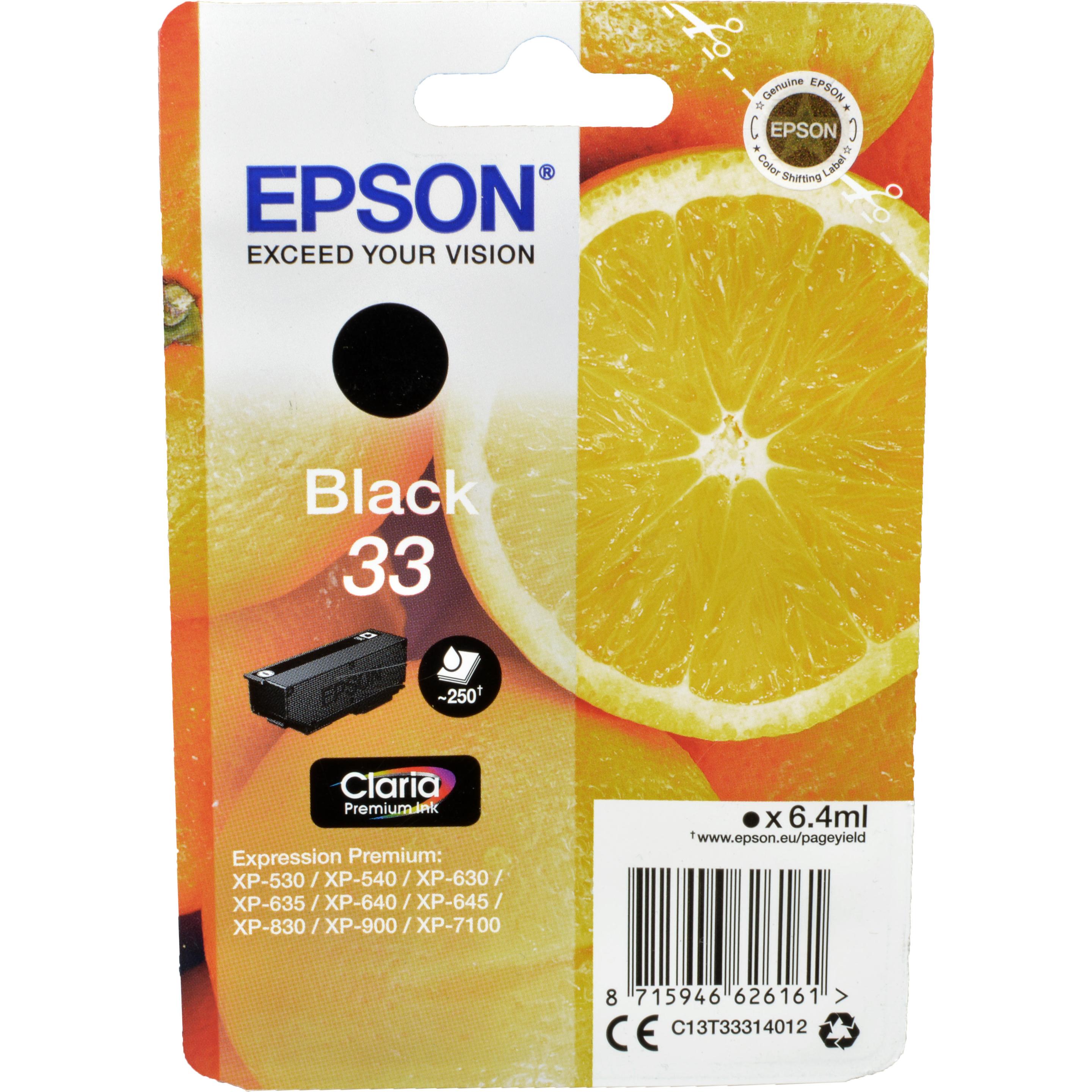 Epson, Druckerpatrone, 33 Claria Premium (BK)
