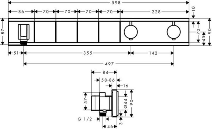 Produktbild hansgrohe RainSelect Chrom