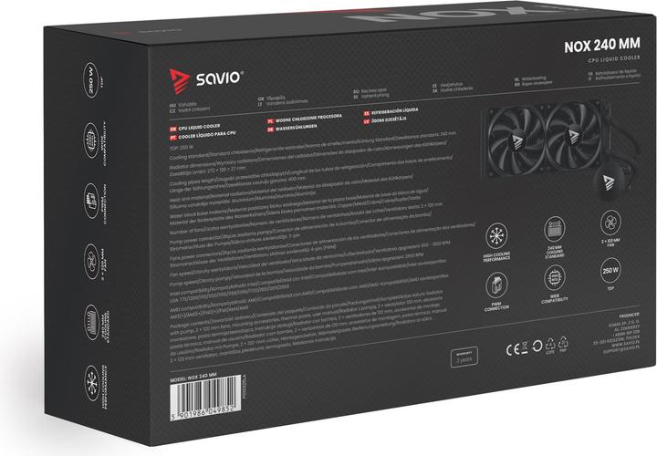 Produktbild Savio NOX 240 mm Prozessor