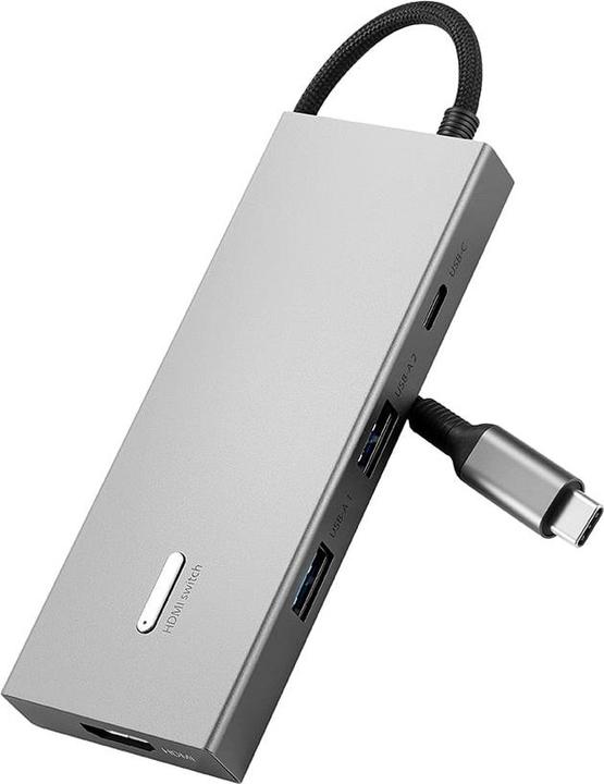 Actual product image Fuj Tek 8-in-1 USB-C Hub, 100W PD (USB-C, 8 ports)
