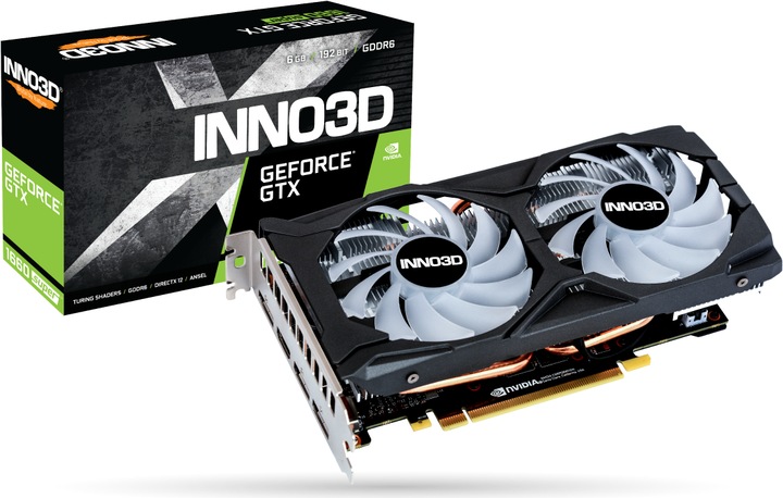 Actual product image Inno3D Geforce GTX 1660 Super Twin X2 OC RGB (6 GB)