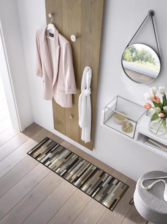 Immagine prodotto Wash + Dry Zerbino Taglia Scarpe Mikado Stripes 35 cm x 75 cm, Natura (35 x 75 cm)