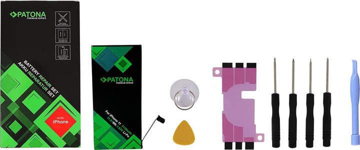 Image du produit Patona Batterie Premium f. Apple iPhone 11 A2111 A2221 A2223 616-00641 616-00644 incl. kit d'outils