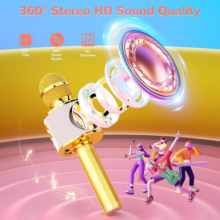 Produktbild Ankuka LED-Karaoke-Mikrofon für Kinder ab 3 Jahren