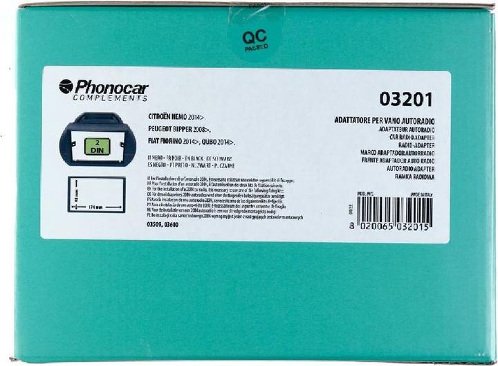 Image du produit Phonocar Cadre radio noir