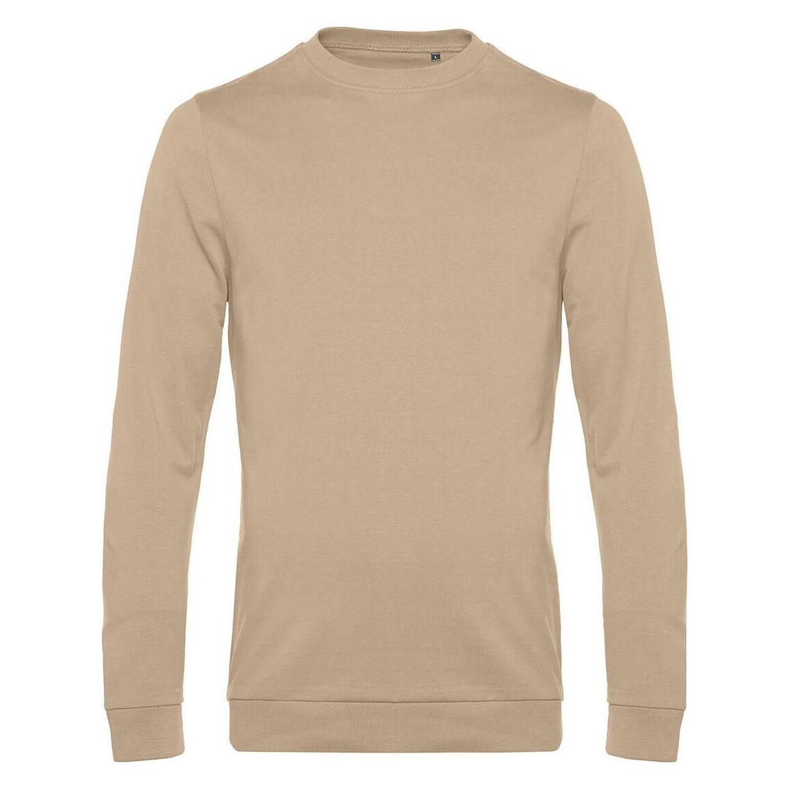 B&C, Unisex, Pullover, Sweatshirt Aus Französischem Terry, Beige, (M)