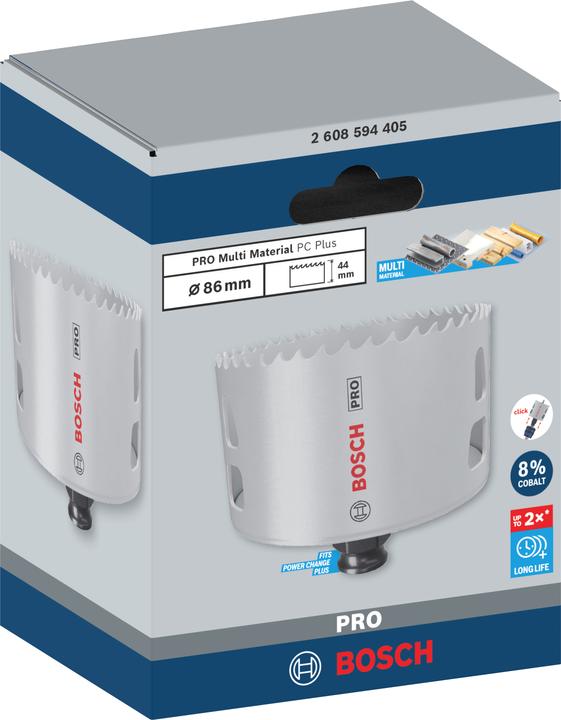 Immagine prodotto Bosch Professional Zubehör Sega a tazza PRO Multi Material PC Plus, 86 mm (86 millimetri)