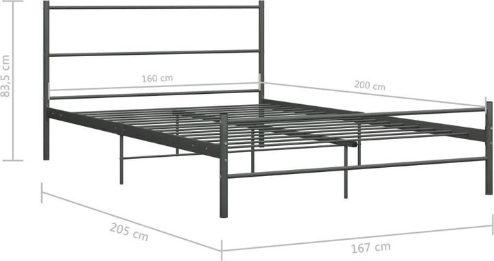Actual product image vidaXL Bettgestell (160 x 200 cm)