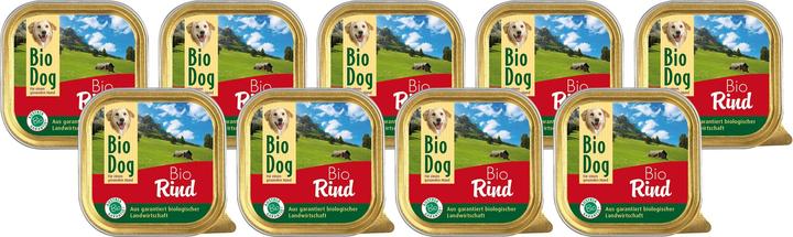 Actual product image BioDog Wet food beef, 9 x 300g (Adult, 1 pcs., 2980 g)