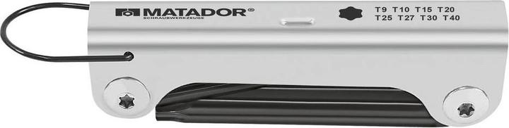 Produktbild Matador Winkelschraubendreher Satz TORX® im Metallhalter T9 - T40