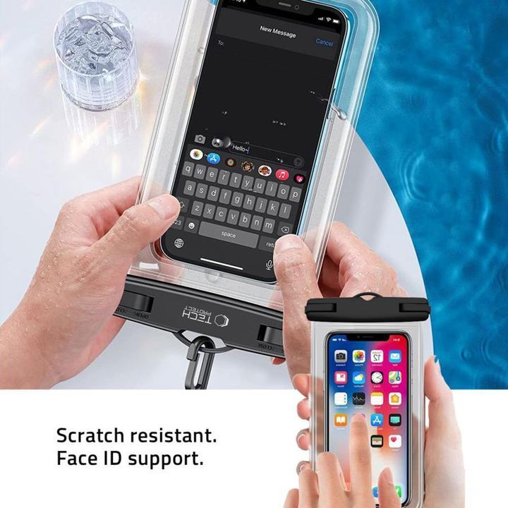 Produktbild Tech-Protect Universelles wasserdichtes Tech-Protect-Gehäuse, Schwarz (Universal)