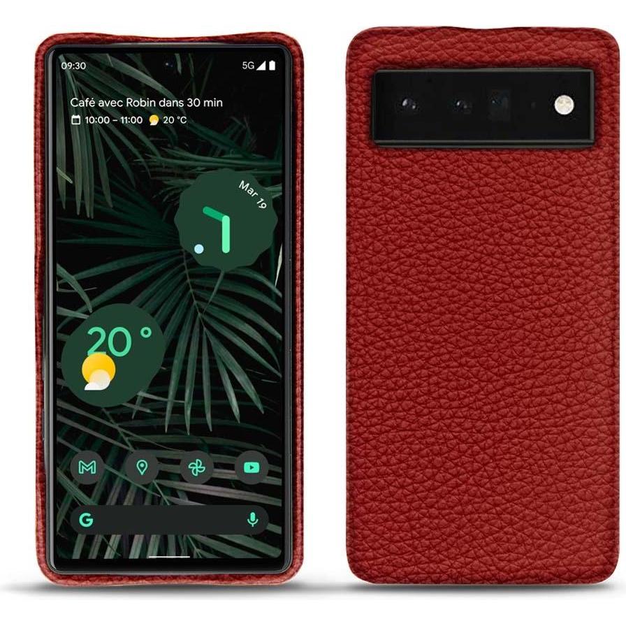 Thumbnail - Noreve Lederschutzhülle (Google Pixel 6 Pro), Smartphone Hülle, Rot
