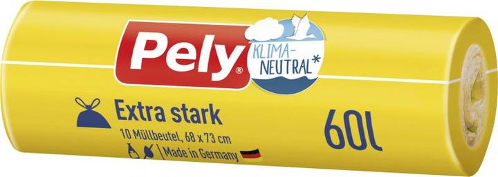 Pely Müllbeutel Extra stark 60,0 l transparent, 10 St. (10x, 60 l)