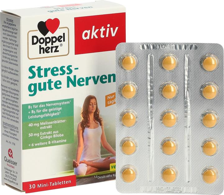 Actual product image Queisser Pharma Doppelherz Stress - good nerves, 30 St TAB (30 Piece, Pills, 11.20 g)