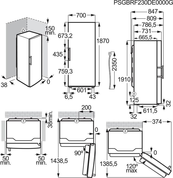 Produktbild Electrolux SG405N (Freistehend, 406 l)